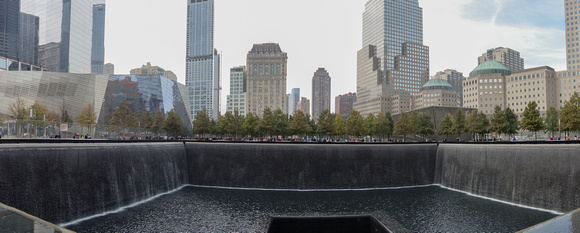 9/11 Memorial Pool Panorama