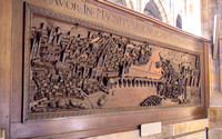 Wood Relief Map of Prague