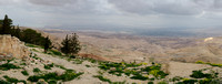 Mount Nebo. Dead Sea To The Left, Jerusalem In The Haze Slightly To The Left