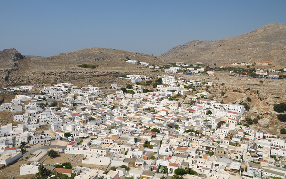 Lindos from Acropolis