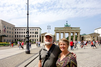 Sandy and Eric at the Brandenburg Gate