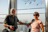 Eric and Sandy at the Burj Khalifa