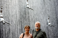 Eric and Sandy With Dubai Mall Fountain