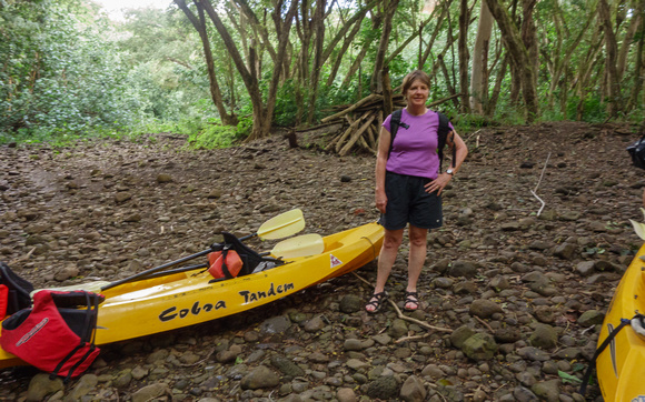 Sandy with Kayak
