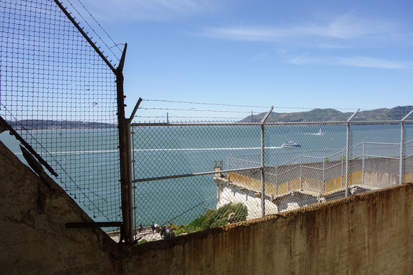 Golden Gate Bridge from the Prison Yard