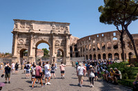 Arch of Constantine and Colosseum