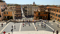 Rome From Top Of Spanish Steps