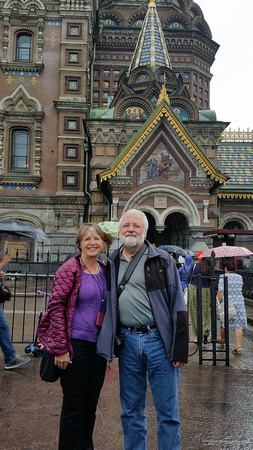 Eric and Sandy in front of the Church of the Savior