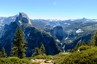 Half Dome and Nevada Falls from Glacier Point