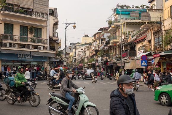 Light Hanoi Street Traffic