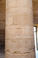Maltese Cross Carved Into Column By Coptic Christians That Settled Into the Temple