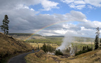 Rainbow over Mud Volcano