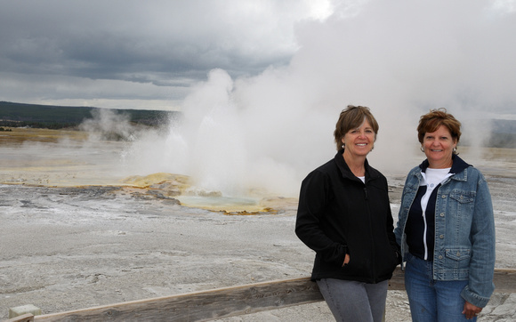 Sandy and Sherry at Geyser Basin