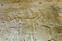 Seti I's Offering To Osiris And Horus