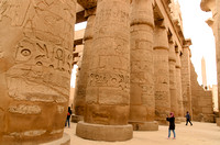 Reliefs On Papyrus Columns