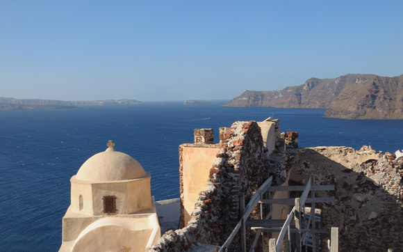 Caldera from Oia Fortress