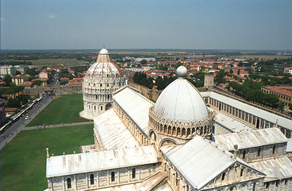 _Pisa Cathedral and Baptistry from Tower
