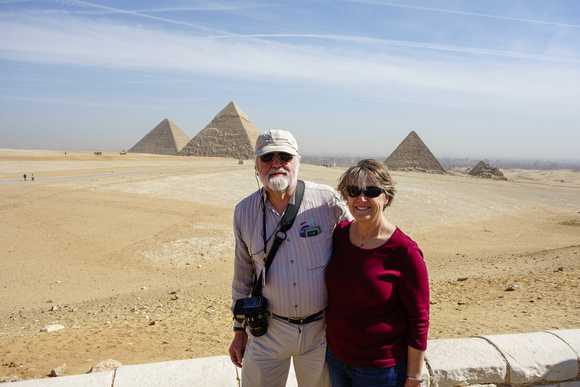 Sandy and Eric At The Pyramids of Giza
