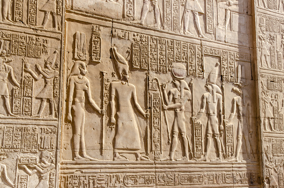 Hathor, Osiris, Toth, Horus, And Sobek