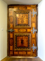 Inlaid Wood Door in Old Town Hall