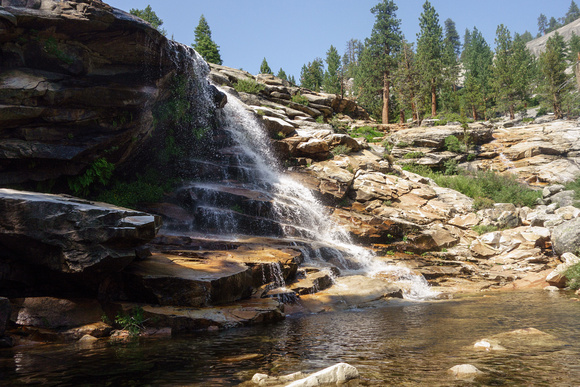 Waterfall on trail to Merced Lake High Sierra Camp