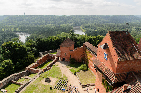 View of Gauja River from Turaida Tower