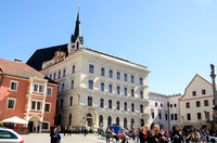 Český Krumlov Courtyard and St Vitus
